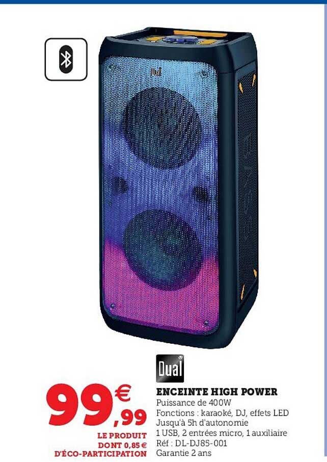 enceinte high power dual