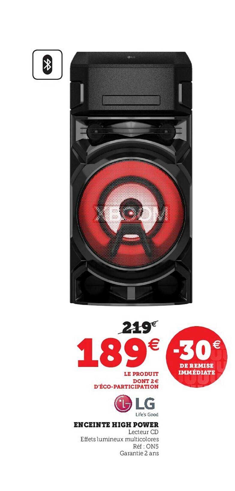 enceinte high power lg