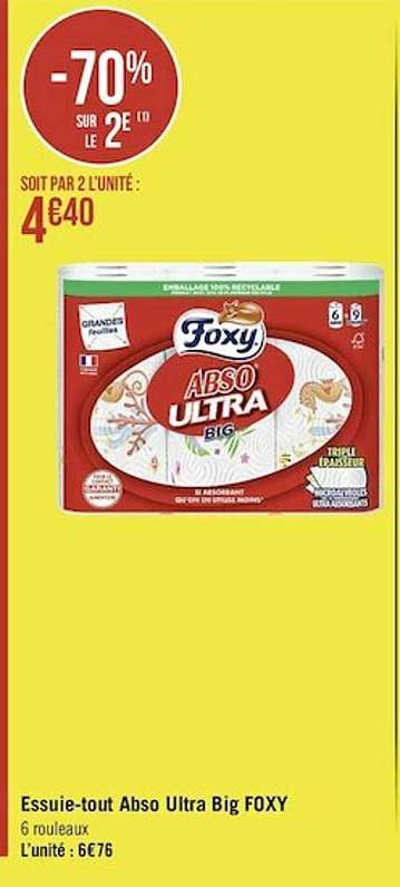 Essuie-tout Abso Ultra Big Foxy