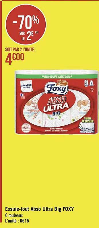 essuie-tout abso ultra big foxy