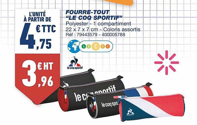 fourre-tout "le coq sportif"