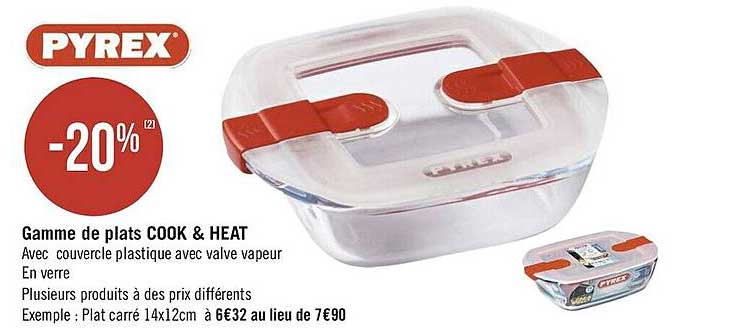 gamme de plats cook & heat pyrex
