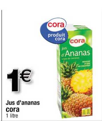 jus d'ananas cora