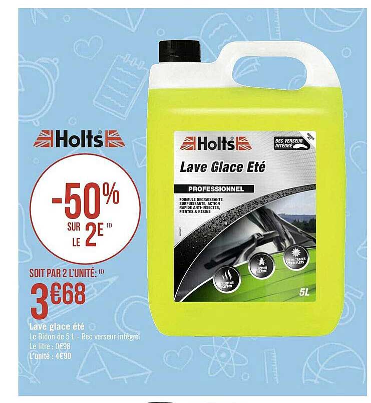 lave glace été holts