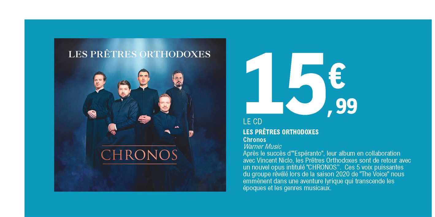 le cd les prêtres orthodoxes chronos warner music