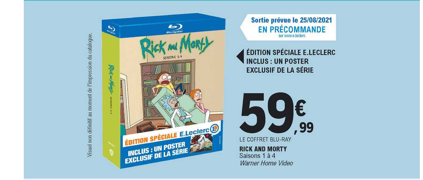 le coffret blu-ray rick and morty