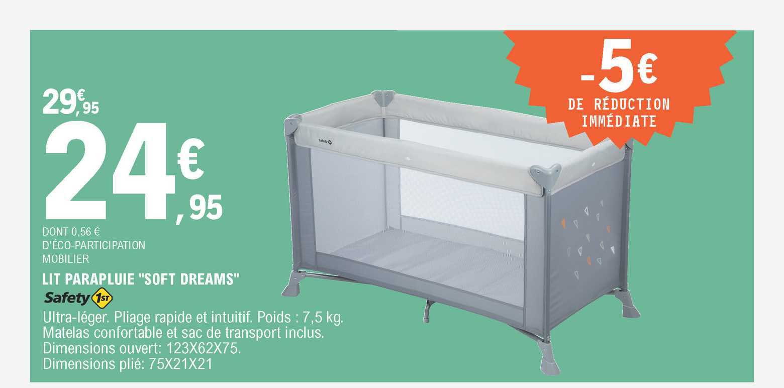 lit parapluie "soft dreams" safety 1st