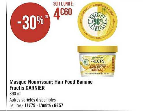 Masque Nourrissant Hair Food Banane Fructis Garnier