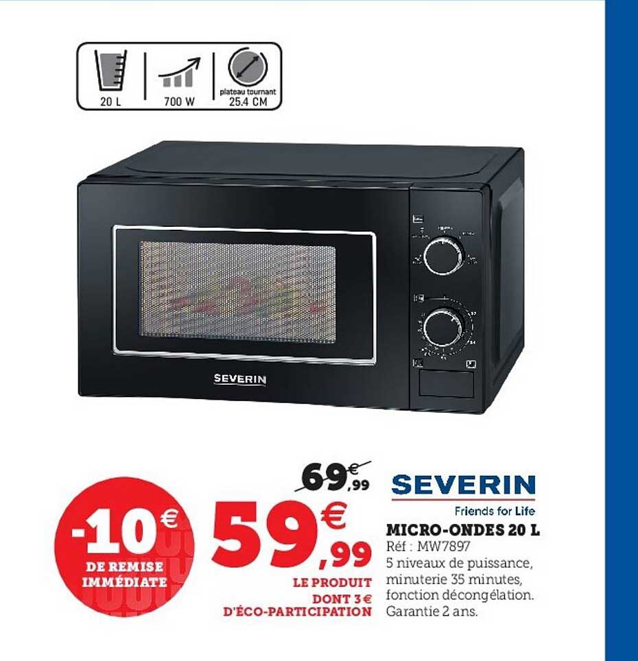 micro-ondes 20 l severin