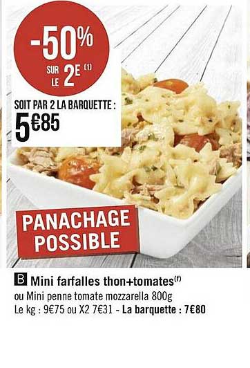 mini farfalles thon+tomates