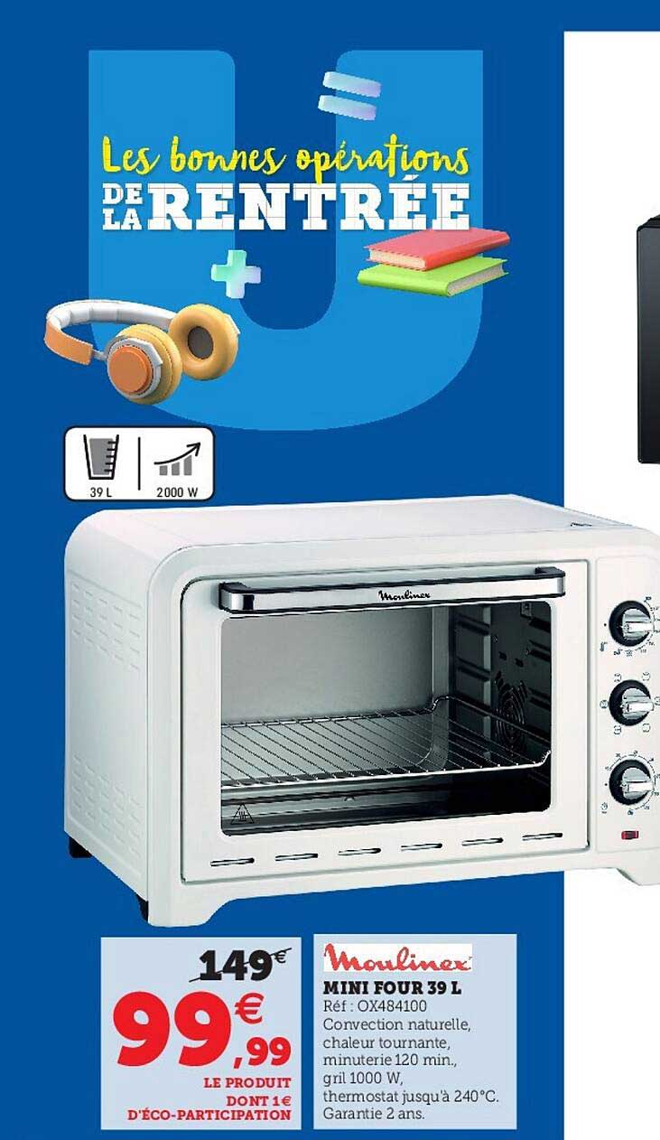mini four 39l moulinex