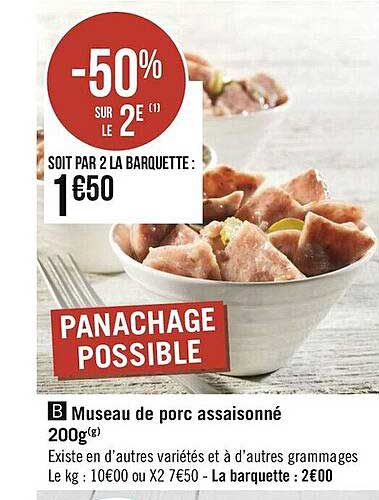 museau de porc assaisonné 200g