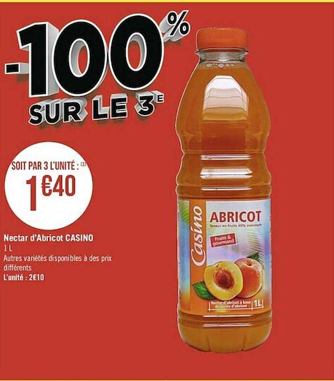 nectar d'abricot casino