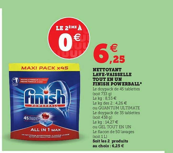 nettoyant lave-vaisselle tout en un finish powerball