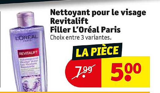 nettoyant pour le visage revitalift filler l'oréal paris