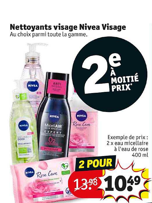 nettoyants visage nivea visage
