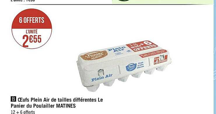 oeufs plein air de tailles différentes le panier du poulailler matines