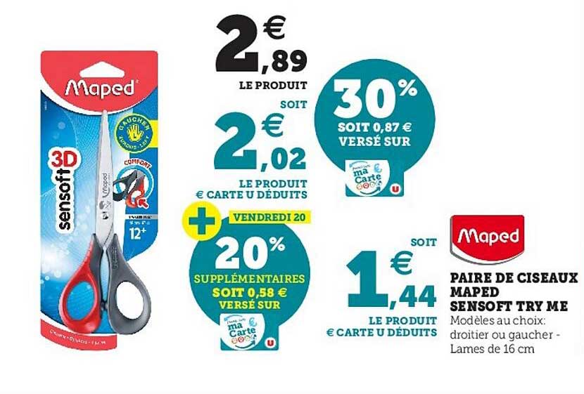 paire de ciseaux maped sensoft try me