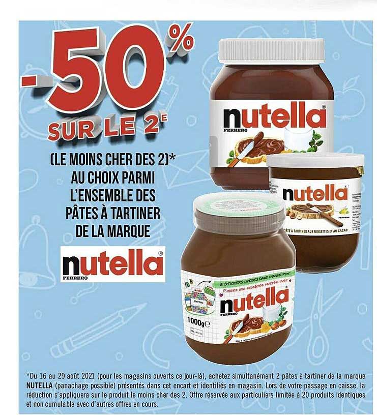 Pâtes à Tartiner De La Marque Nutella