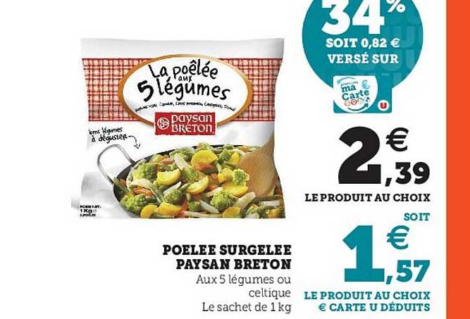 poêlée surgelée paysan breton