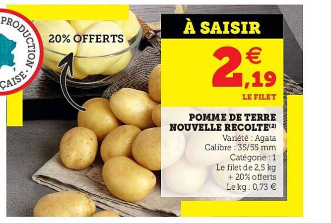 pomme de terre nouvelle recolte