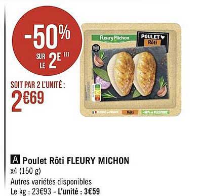 poulet rôti fleury michon