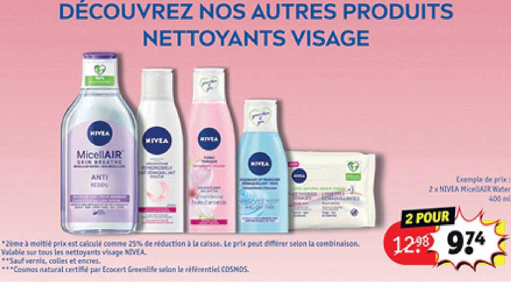produits nettoyants visage nivea