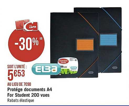 protège documents a4 for student 200 vues elba