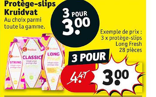 protège-slips kruidvat
