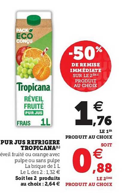Pur Jus Réfrigéré Tropicana