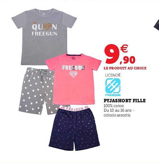 Pyjashort Fille Freegun
