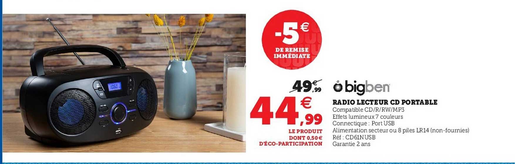 radio lecteur cd portable