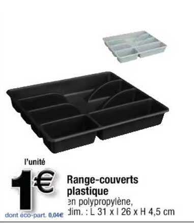 range-couverts plastique