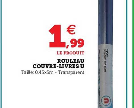 rouleau couvre-livres u