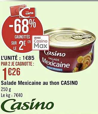 Salade Mexicaine Au Thon Casino