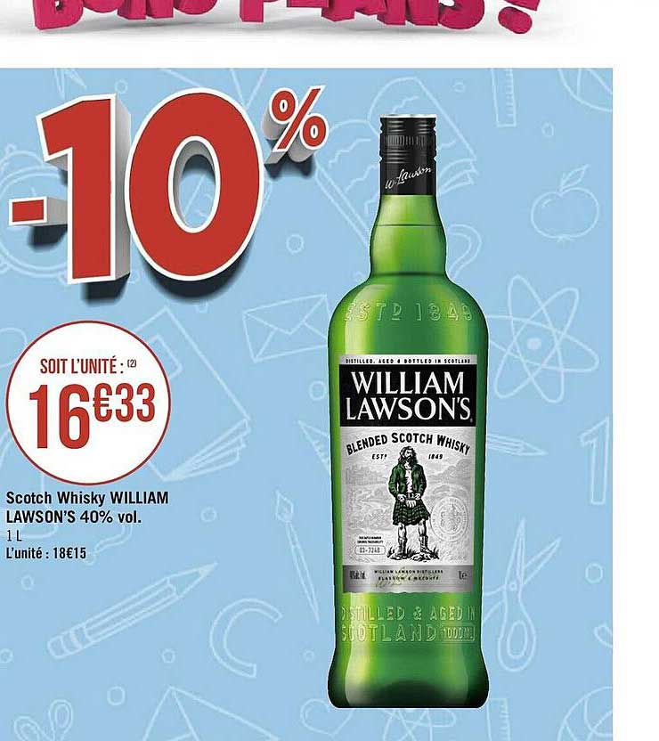 scotch whisky william lawson's 40% vol.