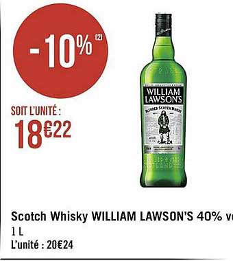 scotch whisky william lawson's 40% vol.