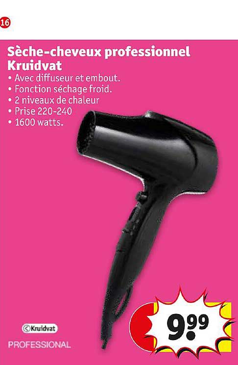 sèche-cheveux professionnel kruidvat