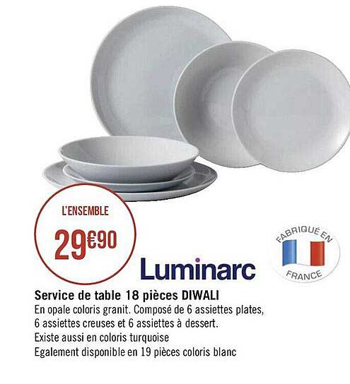 Service De Table 18 Pièces Diwali Luminarc