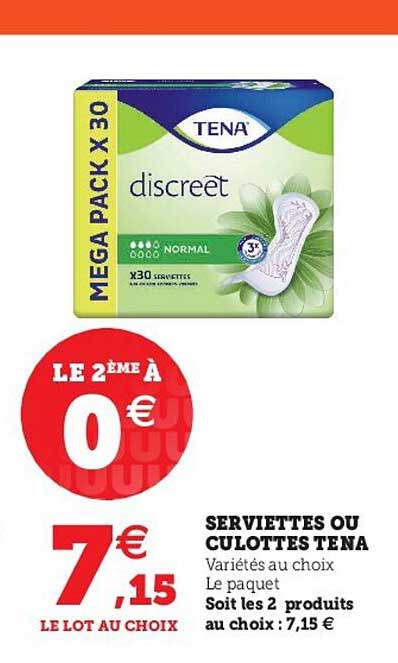 Serviettes Ou Culottes Tena