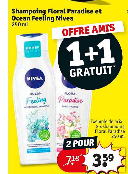 shampoing floral paradise et ocean feeling nivea