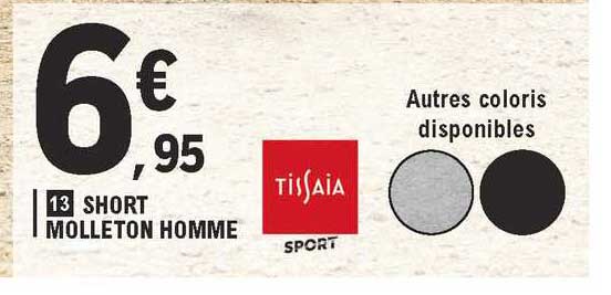 Short Molleton Homme Tissaia