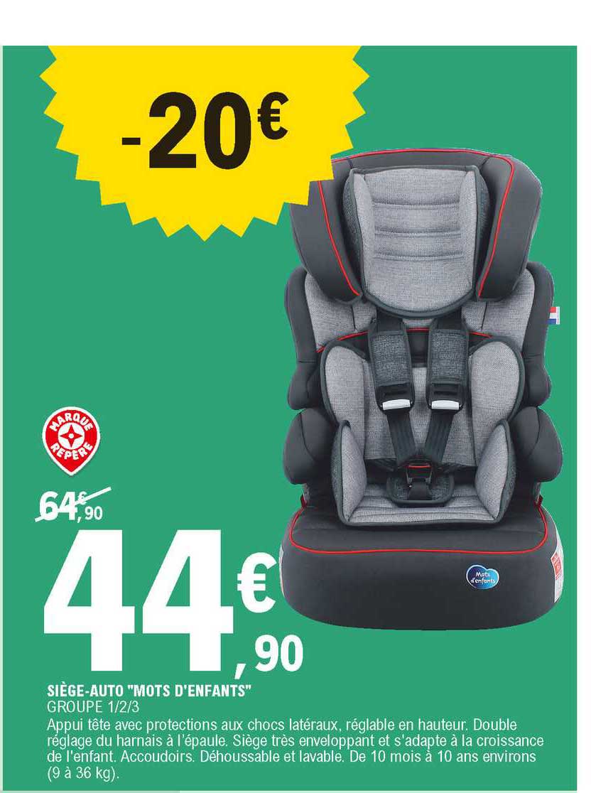 siège-auto "mots d'enfants"