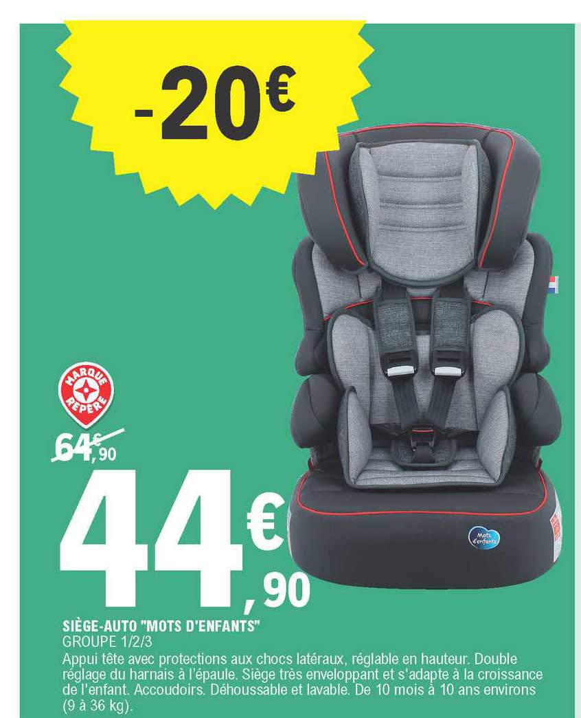 siège-auto "mots d'enfants"