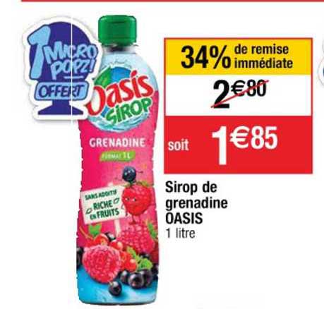 Sirop De Grenadine Oasis