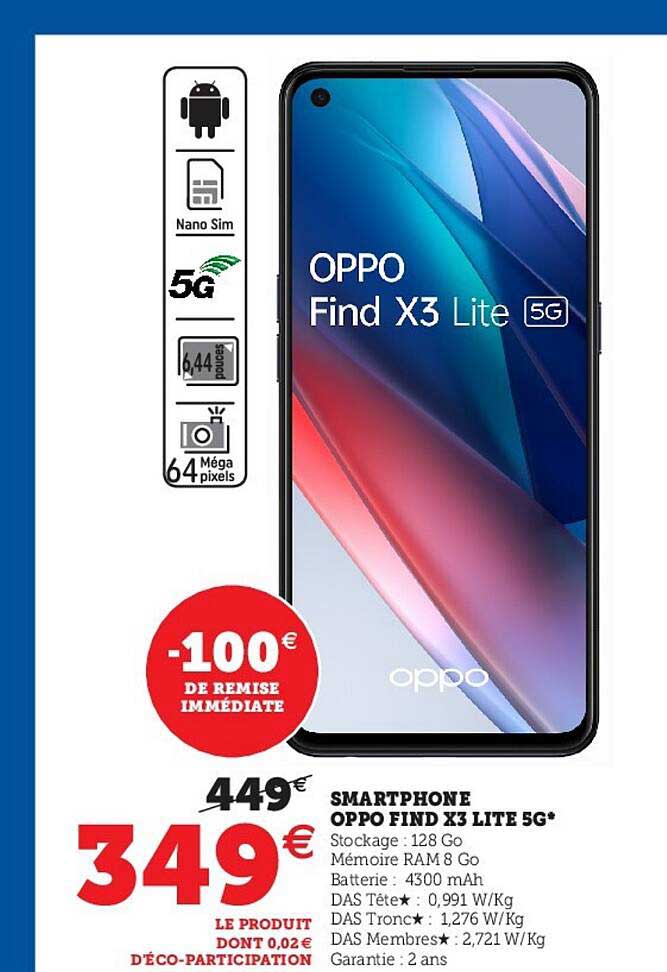 smartphone oppo find x3 lite 5g