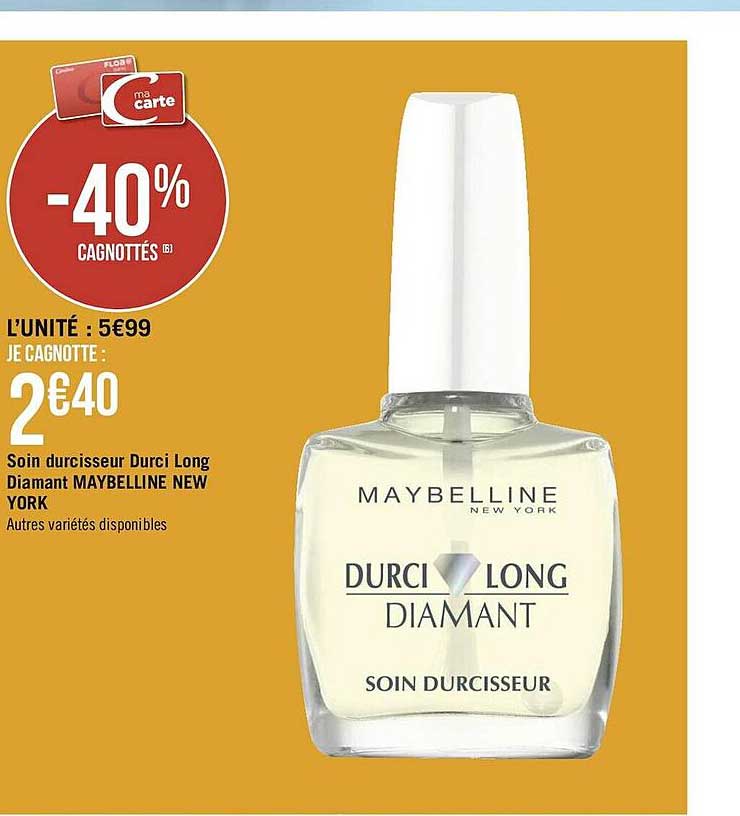 soin durcisseur durci long diamant maybelline new york