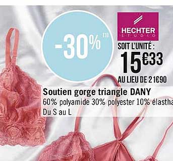 soutien gorge triangle dany hechter