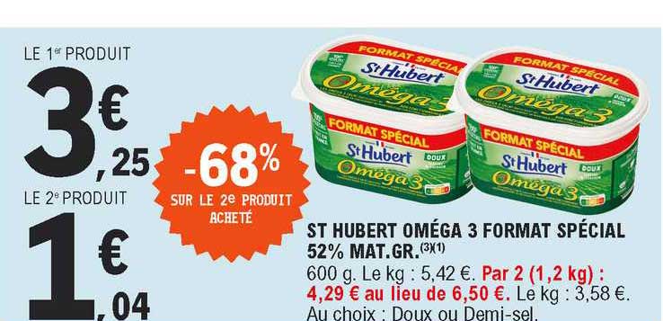 st hubert oméga 3 format spécial 52% mat. gr.