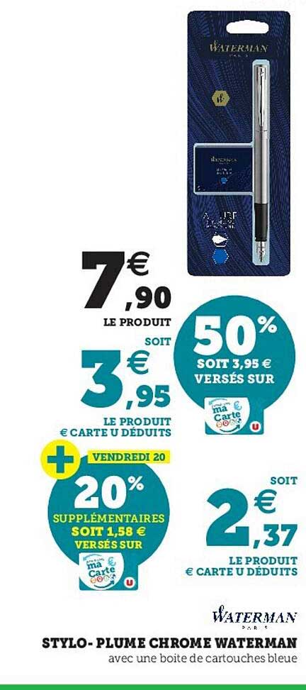 stylo-plume chrome waterman